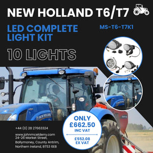 New Holland T6/T7 LED Complete Light Kit - 10 Lights