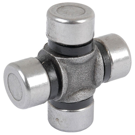 A close-up of a Sparex Universal Joint - 16 x 40mm (Standard Duty), featuring four capped cylindrical ends arranged in a cross shape, branded by Sparex, with Part No.S.2494.