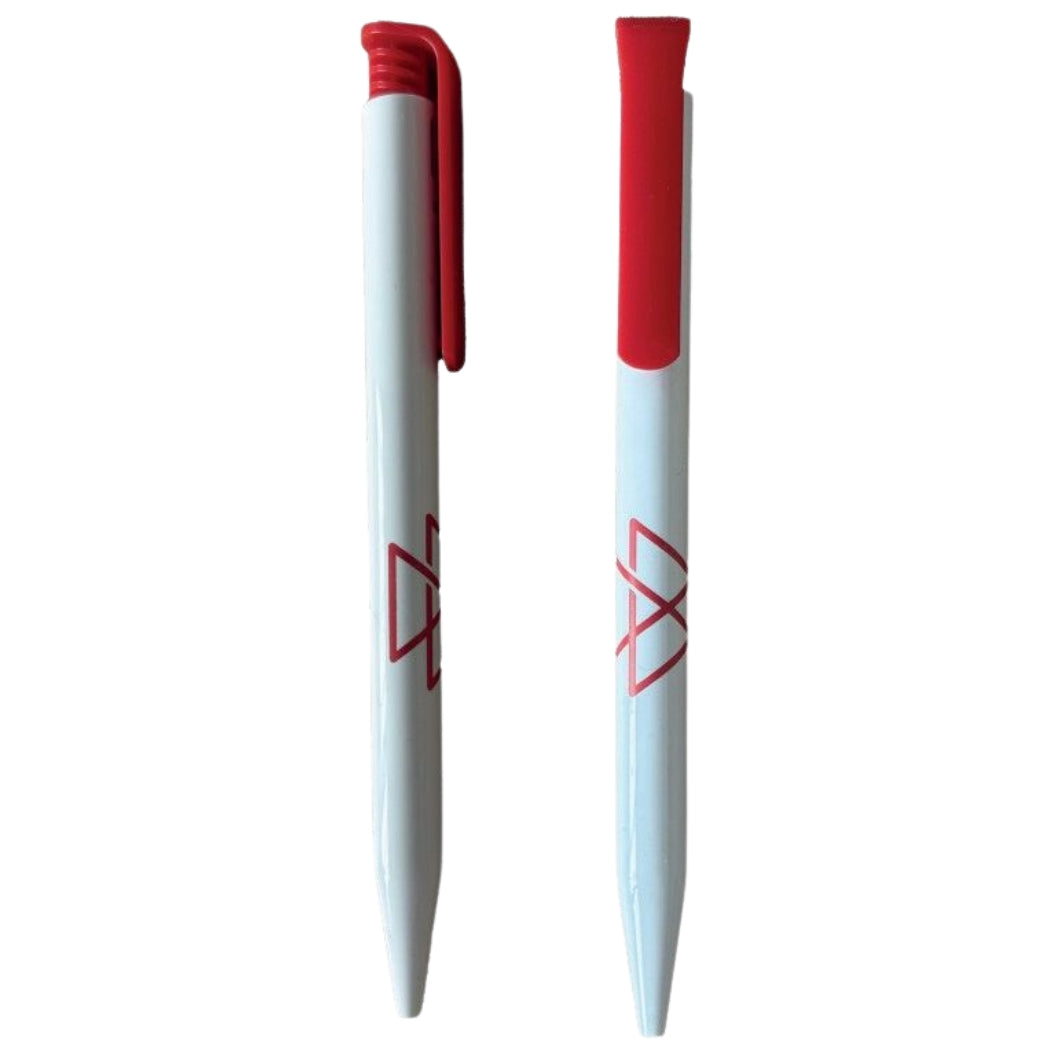 MF Signature White Pen with Blue Ink, Sleek Design - Model X993422510000