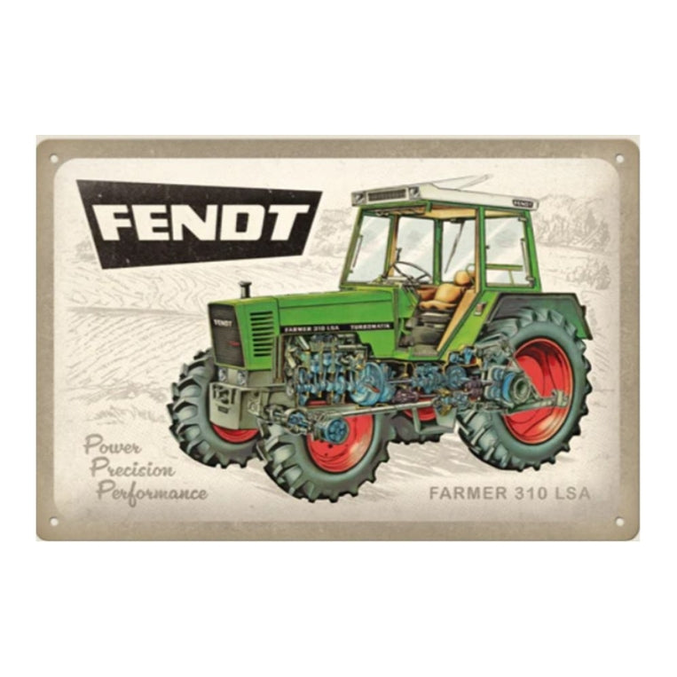Fendt Farmer LSA Embossed Steel Wall Sign 20x30 cm – X991024179000