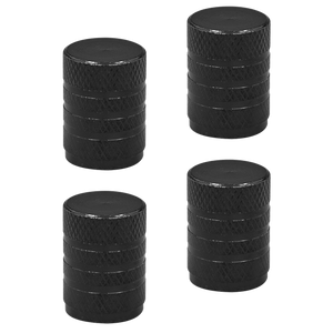 Aluminium Valve Cap 4pc - Black Anodised - SE-VCB4