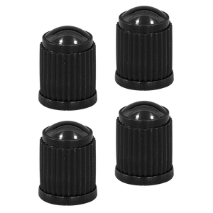 Plastic Valve Caps 4pc - Black - SE-VCP4
