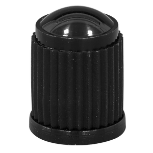 Plastic Valve Caps 4pc - Black - SE-VCP4