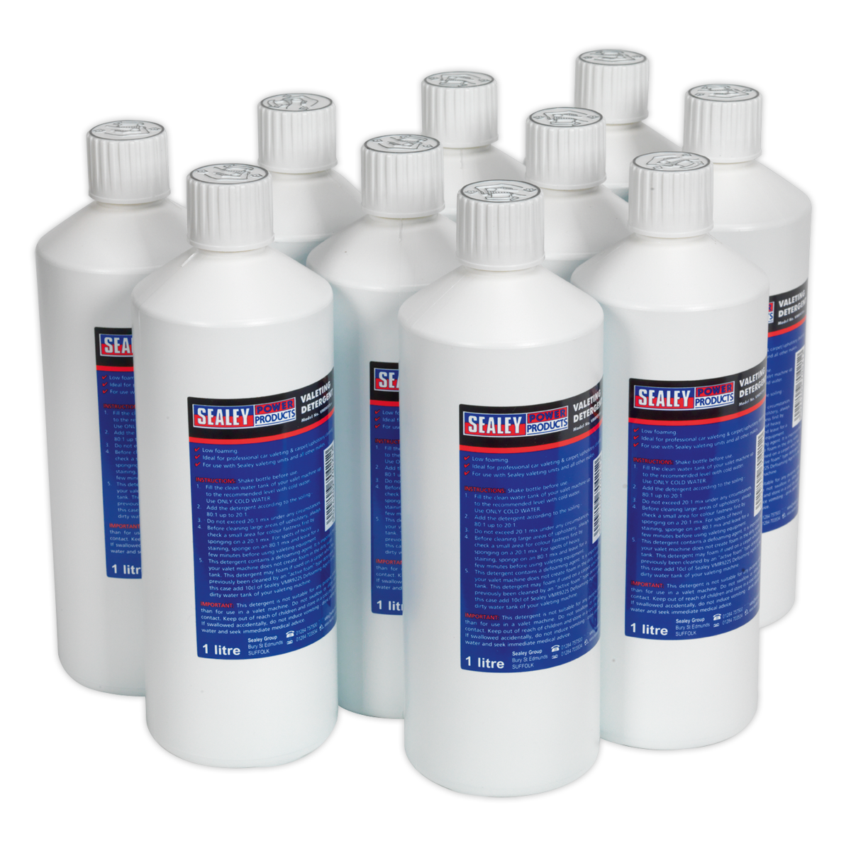 Carpet/Upholstery Detergent 1L - Pack of 10 - VMR921 - Farming Parts