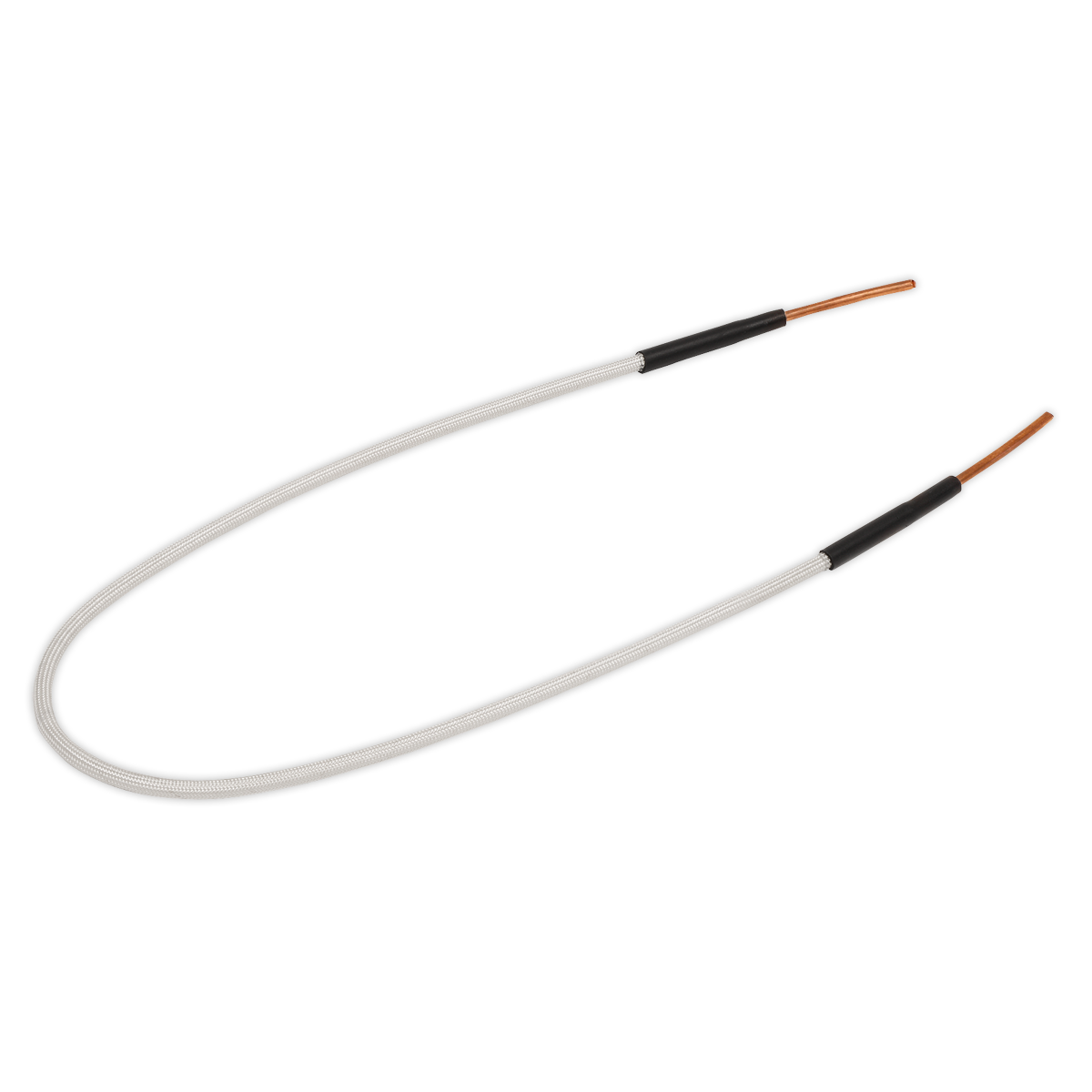 Illustration of a heating cable with exposed copper wires at both ends, featuring the Sealey Induction U-Coil 430mm - VS2411 for enhanced efficiency.