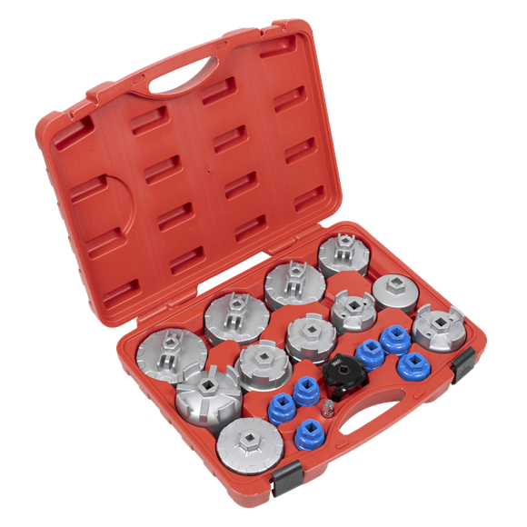 Oil Filter Cap Wrench Set 19pc - SE-VS7013