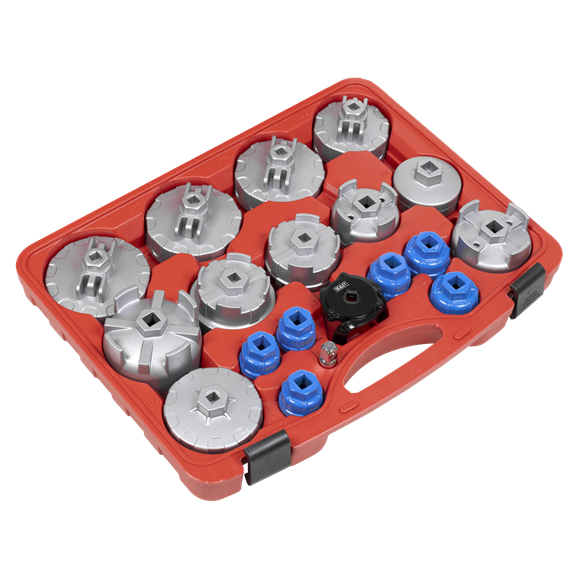 Oil Filter Cap Wrench Set 19pc - SE-VS7013