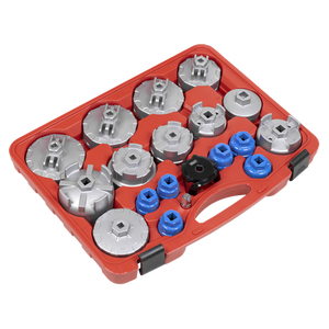 Oil Filter Cap Wrench Set 19pc - SE-VS7013
