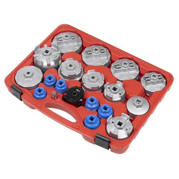 Oil Filter Cap Wrench Set 19pc - SE-VS7013
