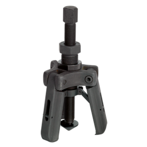 An image of the Sealey Wheel Bearing Inner Race Puller - VS7025, featuring a three-jaw design with an adjustable central bolt, ideal for wheel bearing inner race removal.