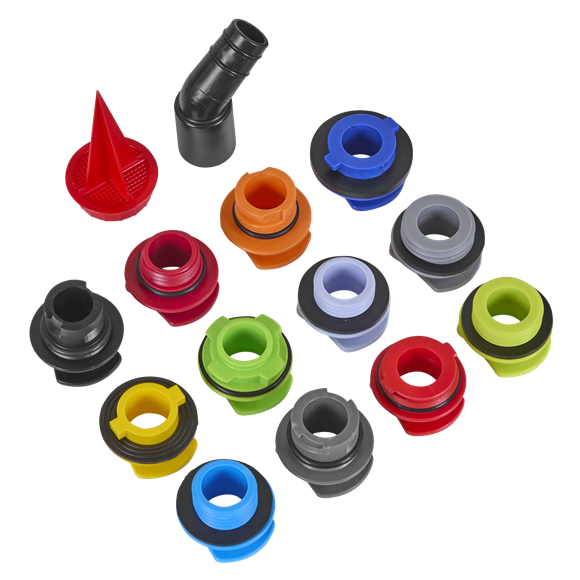 Master Engine Oil Funnel Filling Kit 15pc - SE-VS7107