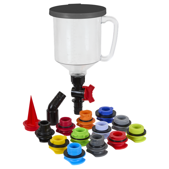 Master Engine Oil Funnel Filling Kit 15pc - SE-VS7107