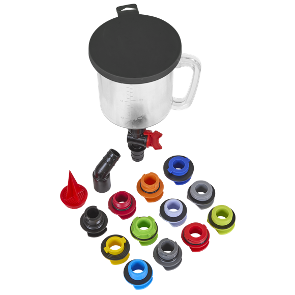 Master Engine Oil Funnel Filling Kit 15pc - SE-VS7107