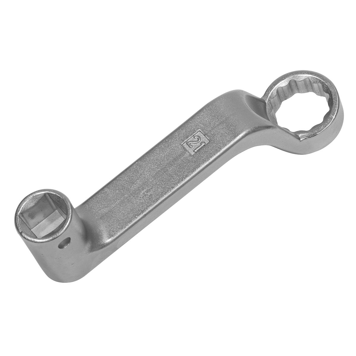 The Sealey Camber Adjustment Spanner VS9840, featuring a 21mm square socket on one end and a 1/2" drive on the other, is perfect for working on Volkswagen Crafter and Mercedes Benz Sprinter.