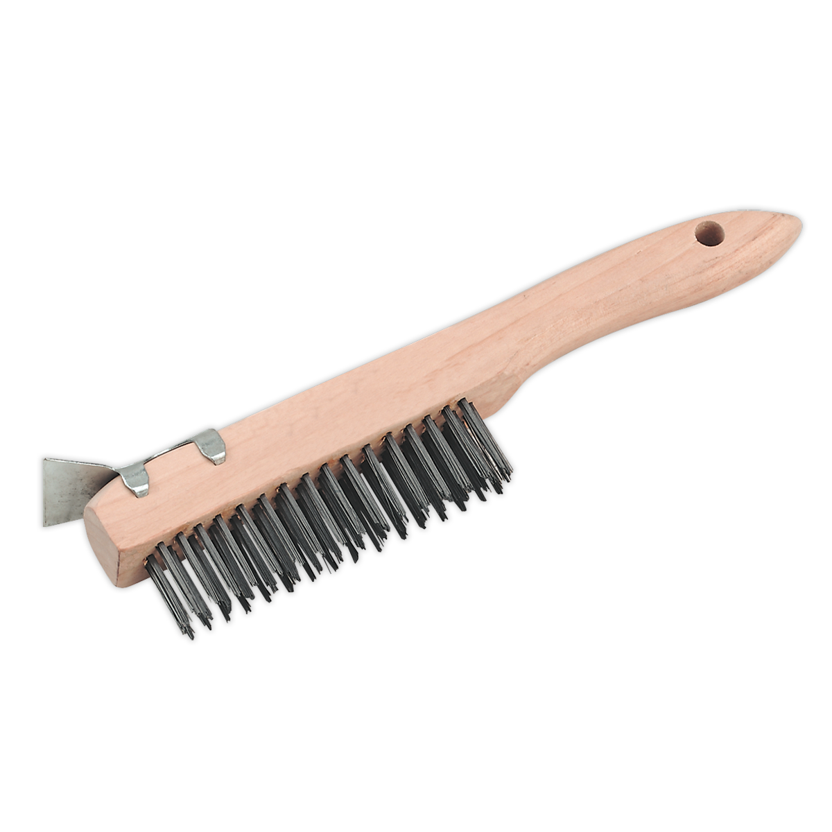 Wire Brush with Steel Fill & Scraper 260mm - WB03 - Farming Parts