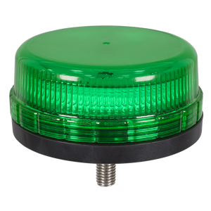 SMD LED Rotating Flashing Warning Beacon with 12mm Bolt Fixing - Green 12/24V - SE-WB45LEDG