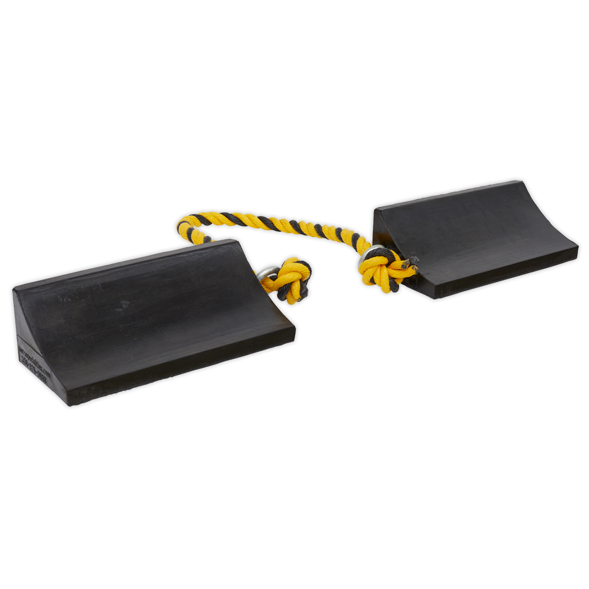 Rubber Wheel Chocks Heavy-Duty - Pair - WC16 - Farming Parts