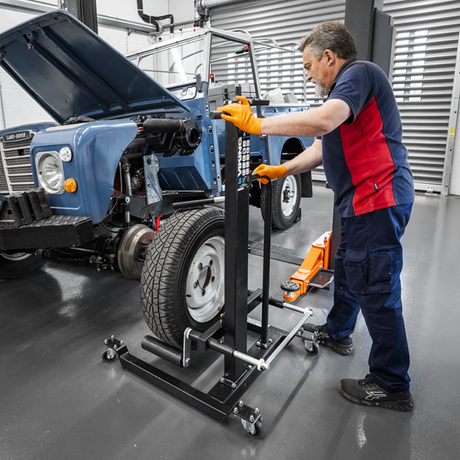 Viking Quick Lift Wheel Removal/Lifter Trolley 50kg Capacity - SE-WD50QLS