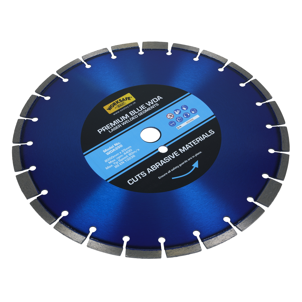 Premium Blue WDA Diamond Blade Ø350 x 25mm - WDA350 - Farming Parts