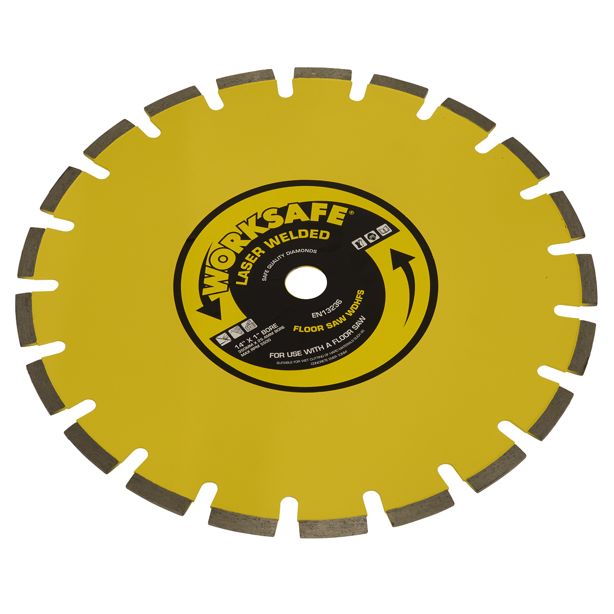 Floor Saw Blade (Hard) Ø350 x Ø25mm - WDHFS350 - Farming Parts