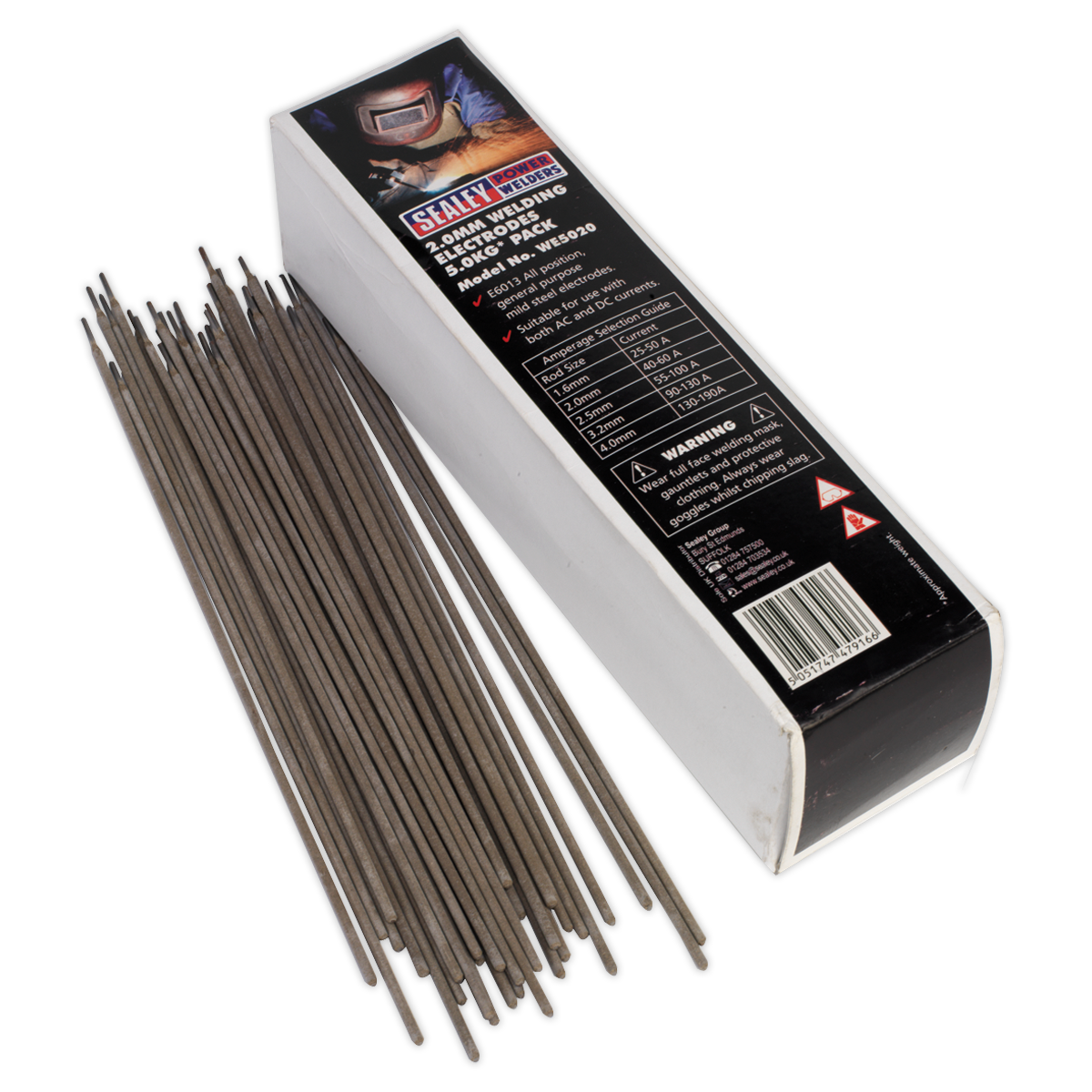 Welding Electrodes Ø2 x 300mm 5kg Pack - WE5020 - Farming Parts