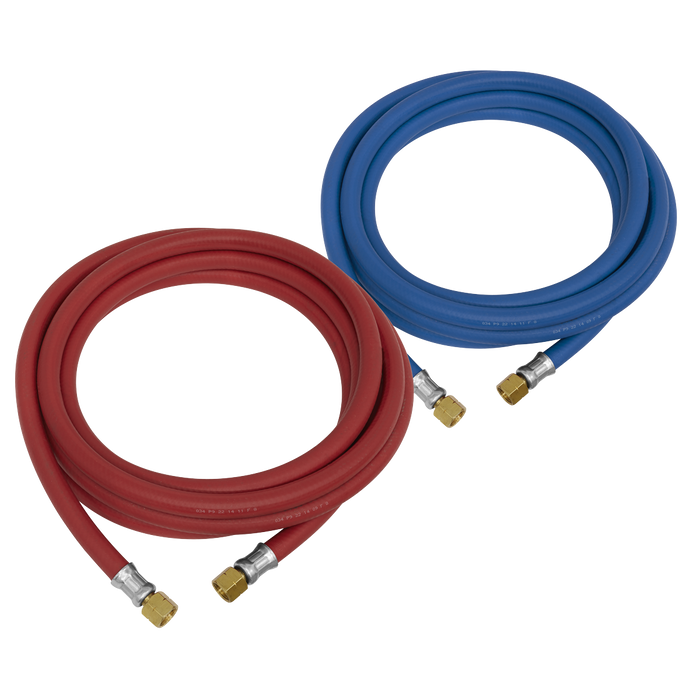 Sealey Welding Hose Set Oxyacetylene EN ISO 3821 (EN 559) 5m WH05