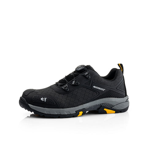 Buckbootz WHEELZLOW FITGO Black Safety Trainers S1PS ESD Wide Fit