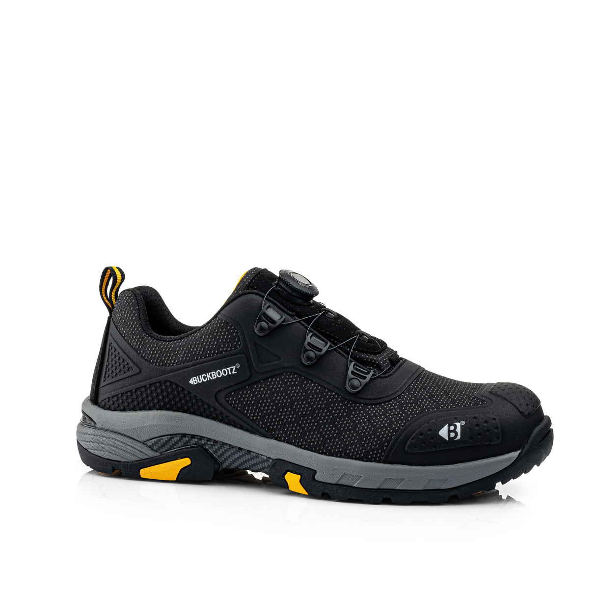 Buckbootz WHEELZLOW FITGO Black Safety Trainers S1PS ESD Wide Fit