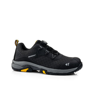 Buckbootz WHEELZLOW FITGO Black Safety Trainers S1PS ESD Wide Fit