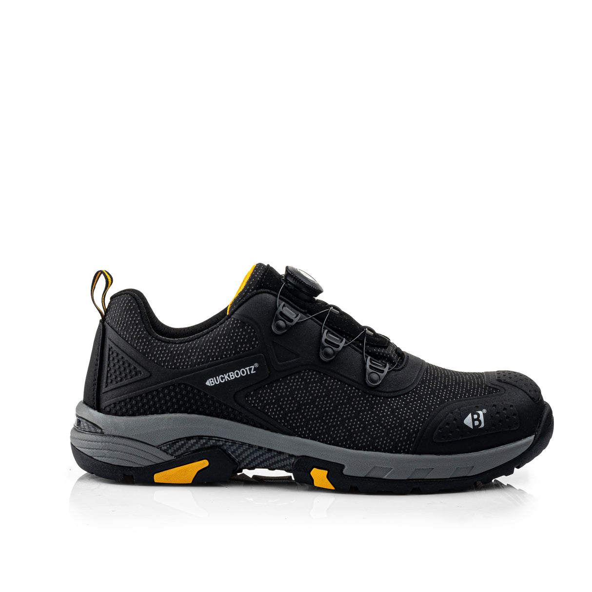 Buckbootz WHEELZLOW FITGO Black Safety Trainers S1PS ESD Wide Fit