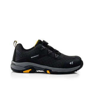 Buckbootz WHEELZLOW FITGO Black Safety Trainers S1PS ESD Wide Fit