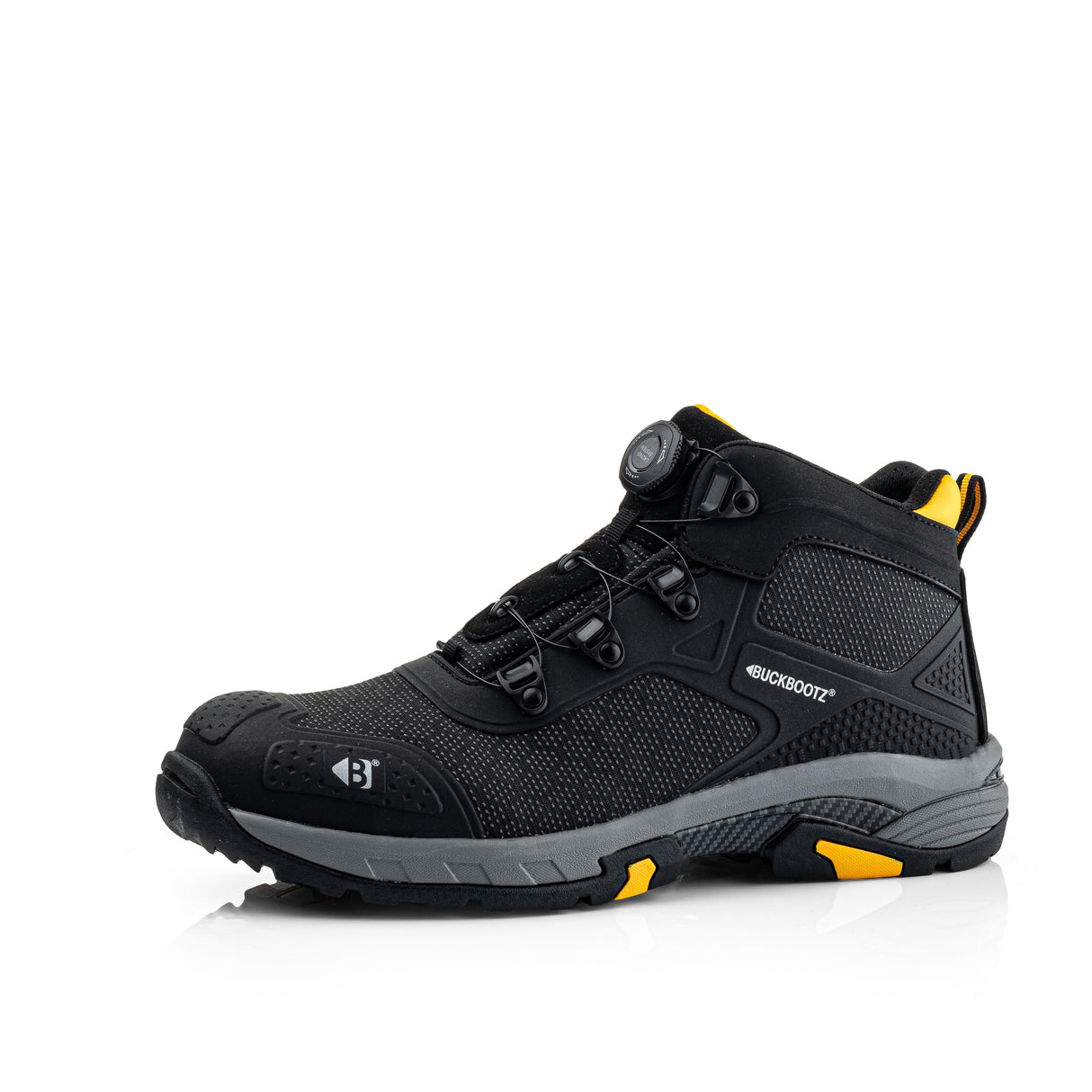 Buckbootz WHEELZMID Tradez FITGO Boot – Black, Lightweight S1PS