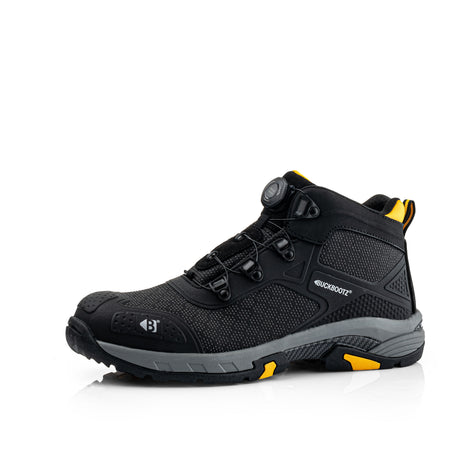 Buckbootz WHEELZMID Tradez FITGO Boot – Black, Lightweight S1PS