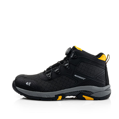 Buckbootz WHEELZMID Tradez FITGO Boot – Black, Lightweight S1PS