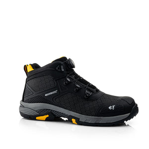 Buckbootz WHEELZMID Tradez FITGO Boot – Black, Lightweight S1PS