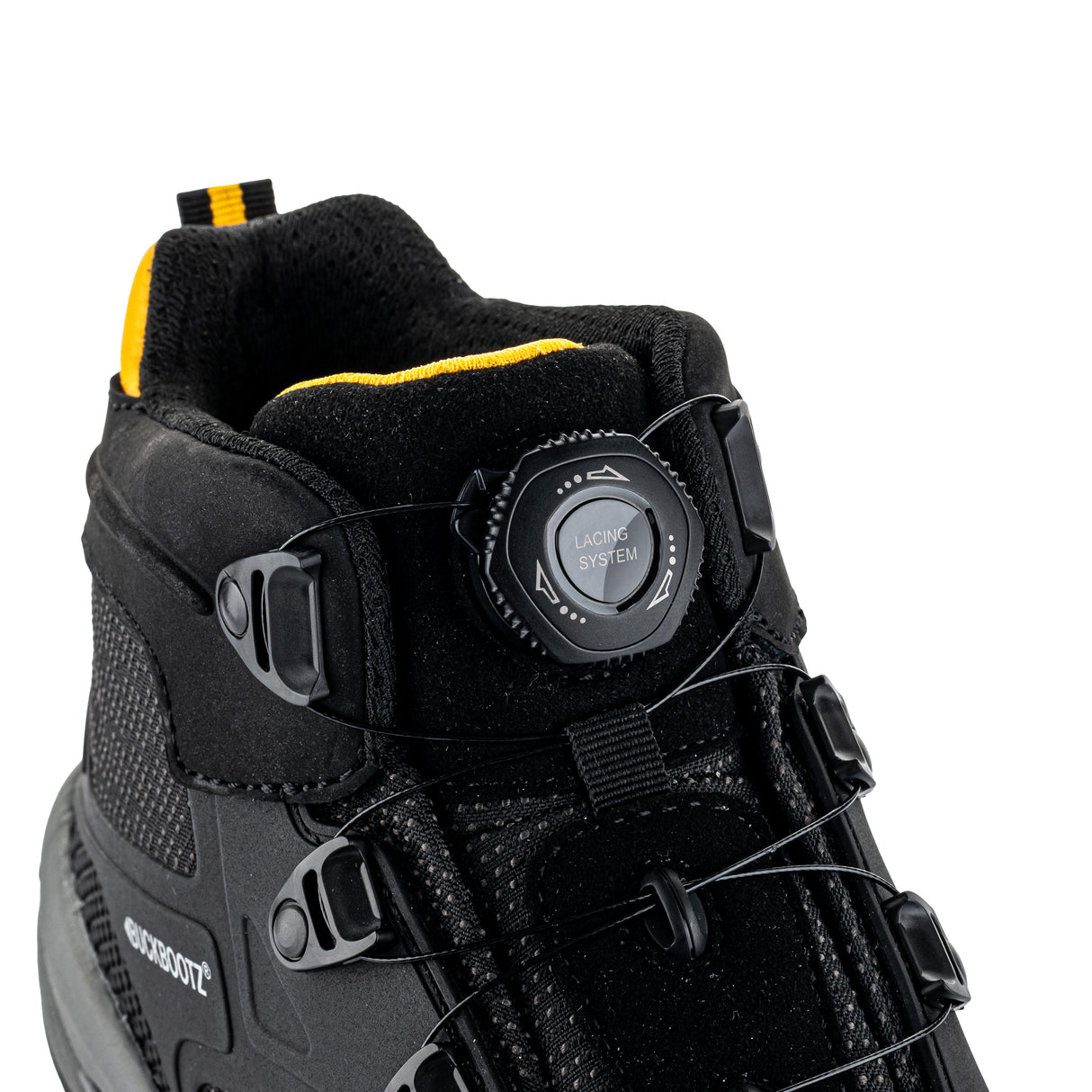 Buckbootz WHEELZMID Tradez FITGO Boot – Black, Lightweight S1PS