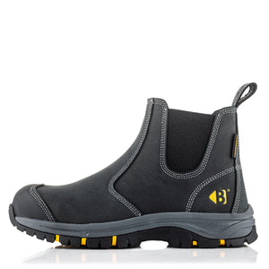 Buckbootz WIZD2BLK Black Dealer Safety Boots Wide Fit SB PS SR