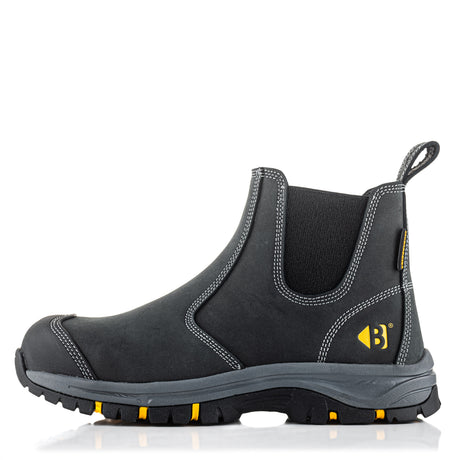 Buckbootz WIZD2BLK Black Dealer Safety Boots Wide Fit SB PS SR