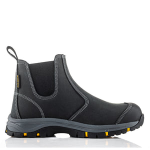 Buckbootz WIZD2BLK Black Dealer Safety Boots Wide Fit SB PS SR