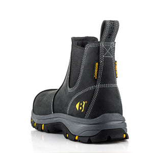 Buckbootz WIZD2BLK Black Dealer Safety Boots Wide Fit SB PS SR