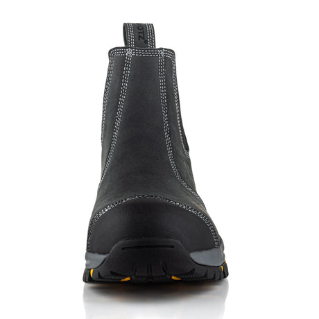 Buckbootz WIZD2BLK Black Dealer Safety Boots Wide Fit SB PS SR