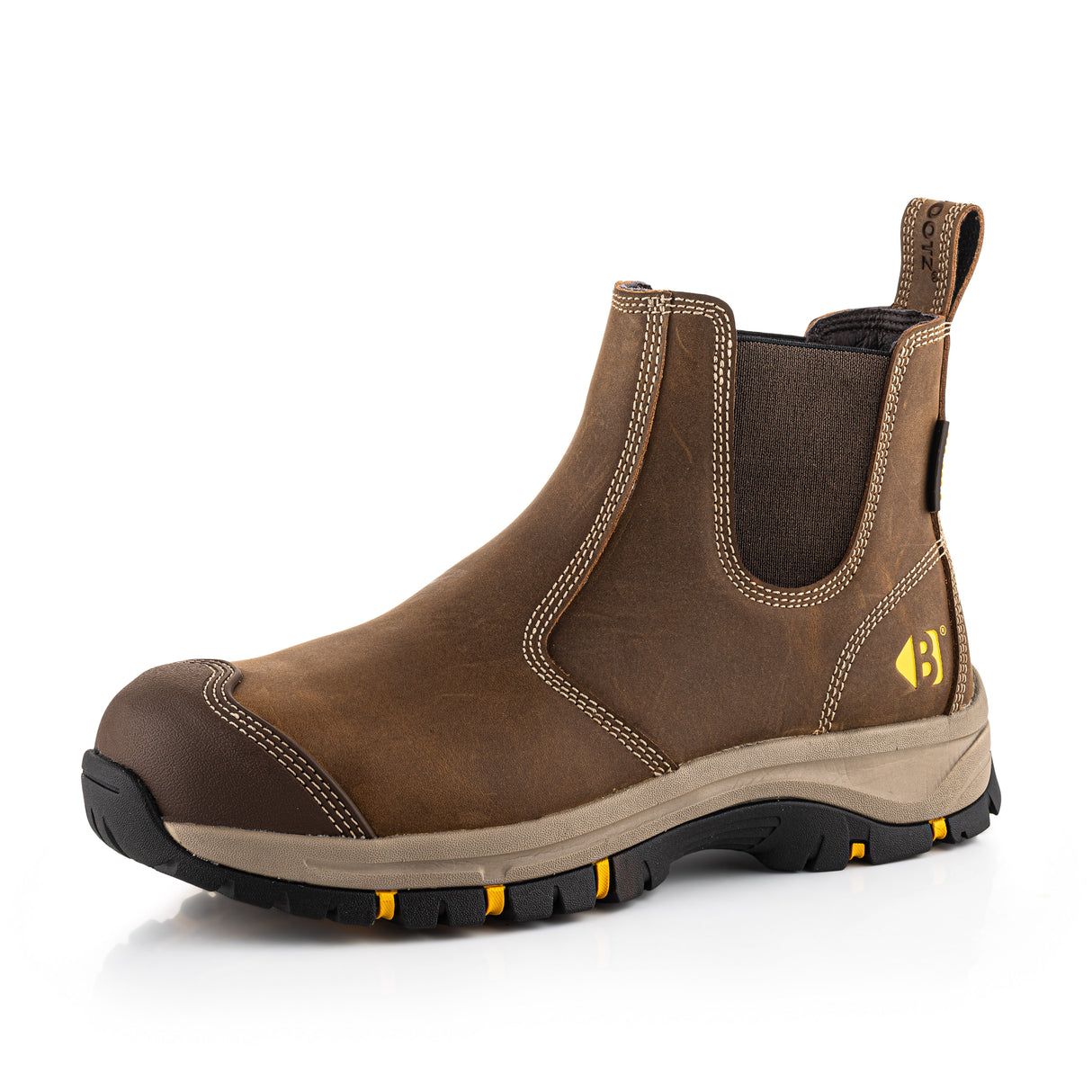 Buckbootz WIZD2BLK Black Dealer Safety Boots Wide Fit SB PS SR