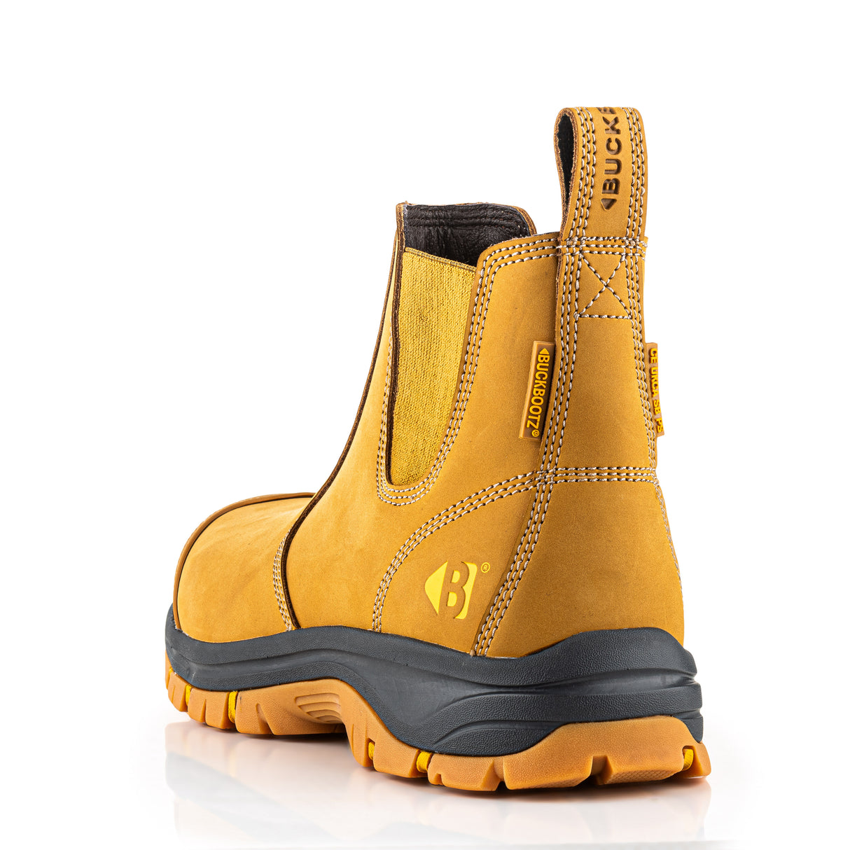 Buckbootz WIZD2BLK Black Dealer Safety Boots Wide Fit SB PS SR