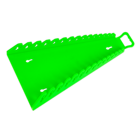 Reverse Spanner Rack Capacity 15 Spanners Hi-Vis Green - WR09HV - Farming Parts