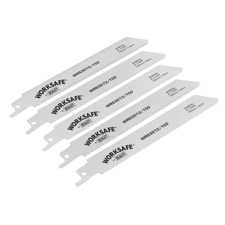 Reciprocating Saw Blade 150mm 14tpi - Pack of 5 - WRS3013/150 - Farming Parts