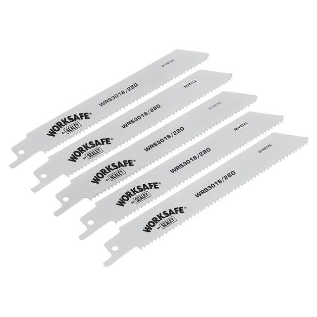 Reciprocating Saw Blade 280mm 10tpi - Pack of 5 - WRS3018/280 - Farming Parts