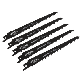 Reciprocating Saw Blade 150mm 6tpi - Pack of 5 - WRS3021/150 - Farming Parts