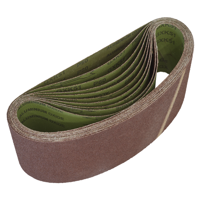 Sealey Sanding Belt 100 x 610mm 60Grit Pack of 10 WSB6160