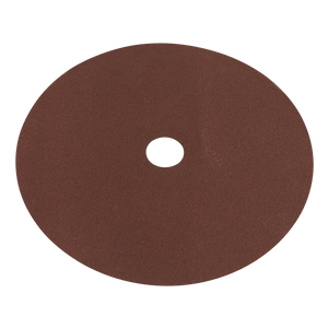 The Sealey Fibre Backed Disc Ø175mm - 80Grit Pack of 25 (WSD780) features a brown, gritty surface and is perfect for sanding wood floors.