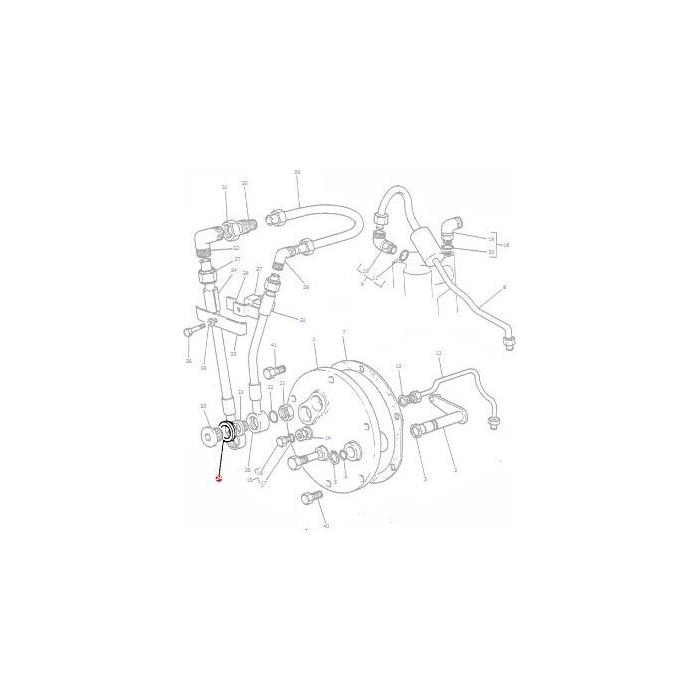 Washer Aluminium 1.1/8 - 1870527M1 - Massey Tractor Parts